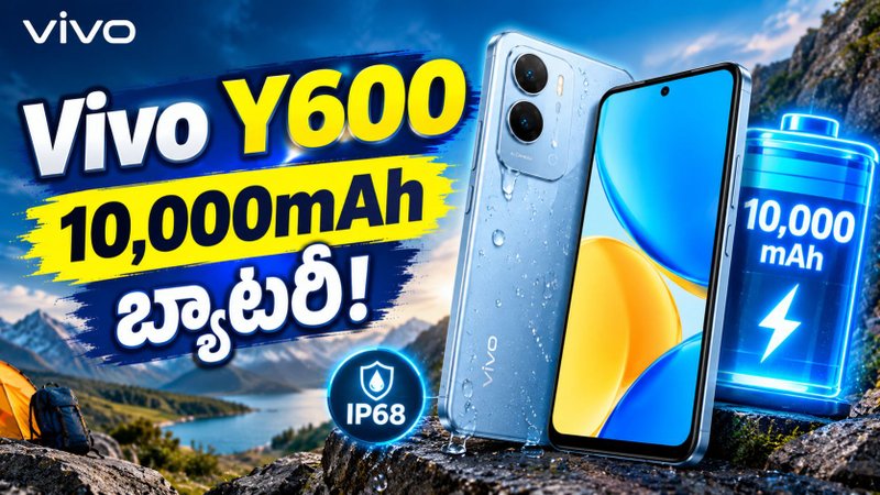 Vivo Y600 Launch: 10,000mAh బ్యాటరీతో కొత్త స్మార్ట్‌ఫోన్..120Hz AMOLED డిస్‌ప్లే - ధర ఎంత?