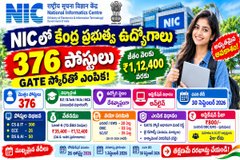 NIC Recruitment 2026: NICలో 376 ఉద్యోగాల భర్తీ.. ఎంపికైన వారికీ ₹1,12,400 వరకు జీతం.. పూర్తి వివరాలు.!