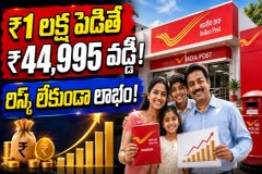 మీరు లక్ష రూపాయలు డిపాజిట్ చేస్తే, మీకు వడ్డీగా ₹44,995 లభిస్తాయి!