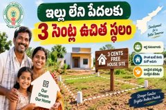 AP Free House Sites : ఏపీలో ఇల్లు లేని పేదలకు 3 సెంట్ల ఉచిత స్థలం - పూర్తి వివరాలు ఇక్కడ ఉన్నాయి..!