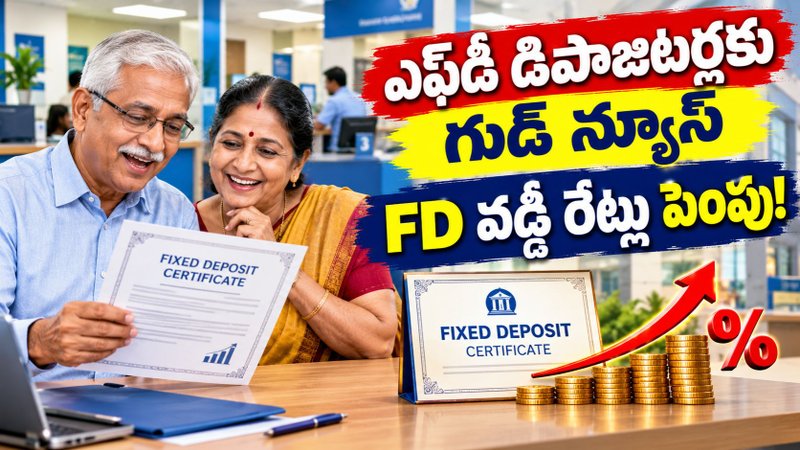 ఎఫ్డీ డిపాజిటర్లకు గుడ్ న్యూస్.. 555, 777 రోజుల ఎఫ్డీలపై వడ్డీ పెంపు!