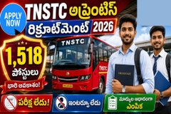 TNSTC అప్రెంటిస్ రిక్రూట్మెంట్ 1518 పోస్టులు దరఖాస్తుల ప్రారంభం - ఇప్పుడే దరఖాస్తు చేసుకోండి!