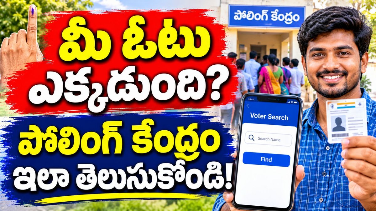 ఏపీ స్థానిక ఎన్నికల్లో మీ ఓటు ఎక్కడుంది? పోలింగ్ కేంద్రం వివరాలు ఇలా తెలుసుకోండి!