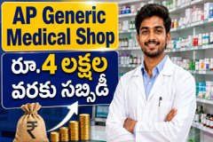 AP Generic Medical Shop Scheme: యువతకు జనరిక్ మెడికల్ షాప్ ఏర్పాటు కోసం రూ.4 లక్షల వరకు సబ్సిడీ!