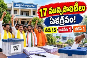 AP Municipal Elections 2026: 17 మున్సిపాలిటీలు ఏకగ్రీవం.. పార్టీల వారీగా లిస్ట్.!