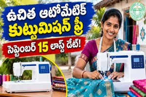 మహిళలకు రూ.12,000 విలువైన ఆటోమేటిక్ కుట్టుమిషన్ ఫ్రీ - సెప్టెంబర్ 15 చివరి తేదీ!