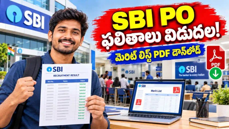 SBI PO Mains Result విడుదల.. మెరిట్ లిస్ట్ PDF ఇలా డౌన్‌లోడ్ చేసుకోండి..!