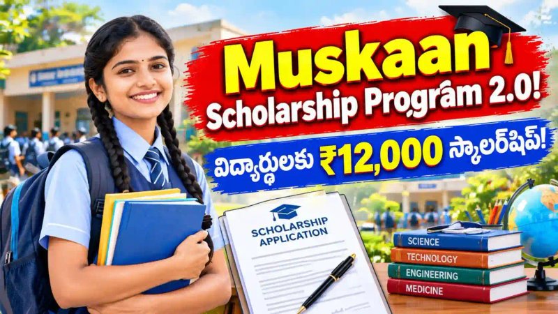 Muskaan Scholarship : 9 నుంచి 12వ తరగతి విద్యార్థులకు ₹12,000 స్కాలర్‌షిప్.. అక్టోబర్ 30 చివరి తేదీ!