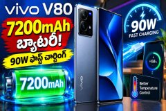 Vivo V80 Launch: 7200mAh బ్యాటరీ, 90W ఫాస్ట్ ఛార్జింగ్.. పూర్తి వివరాలు ఇక్కడ..!