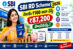 SBI RD Scheme: SBI నుండి మరో కొత్త స్కీం.. మీరు ₹100 ఆదా చేస్తే ₹87,200 పొందవచ్చు.!