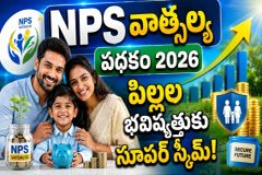 NPS Vatsalya Scheme: నెలకు ₹250 పెట్టుబడితే ₹1.5 లక్షల వరకు వస్తుంది.!