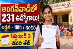 మహిళలకు గుడ్ న్యూస్ - తెలంగాణ అంగన్వాడీలో 231 టీచర్, హెల్పర్ పోస్టుల రిక్రూట్మెంట్..!