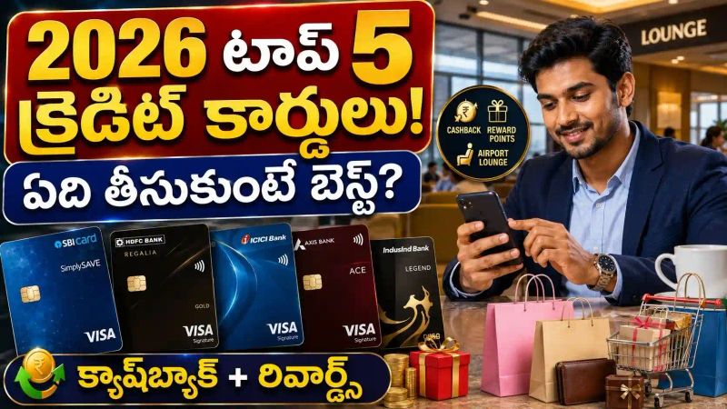 Best Credit Cards 2026 : వీటిలో ఏది తీసుకుంటే బెస్ట్? క్యాష్‌బ్యాక్, రివార్డులు & పూర్తి వివరాలు..!