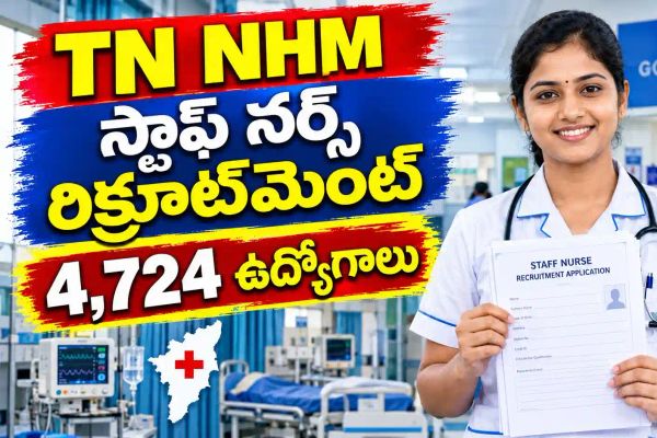 నర్సింగ్ చేసిన వారికి గుడ్ న్యూస్.. TN NHMలో 4,724 స్టాఫ్ నర్స్ ఉద్యోగాలు - ఇలా దరఖాస్తు చేయండి!