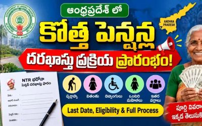 AP NTR Bharosa Pension 2026 :  కొత్త పెన్షన్లకు దరఖాస్తులు ప్రారంభం - సెప్టెంబర్ 16 చివరి తేదీ!