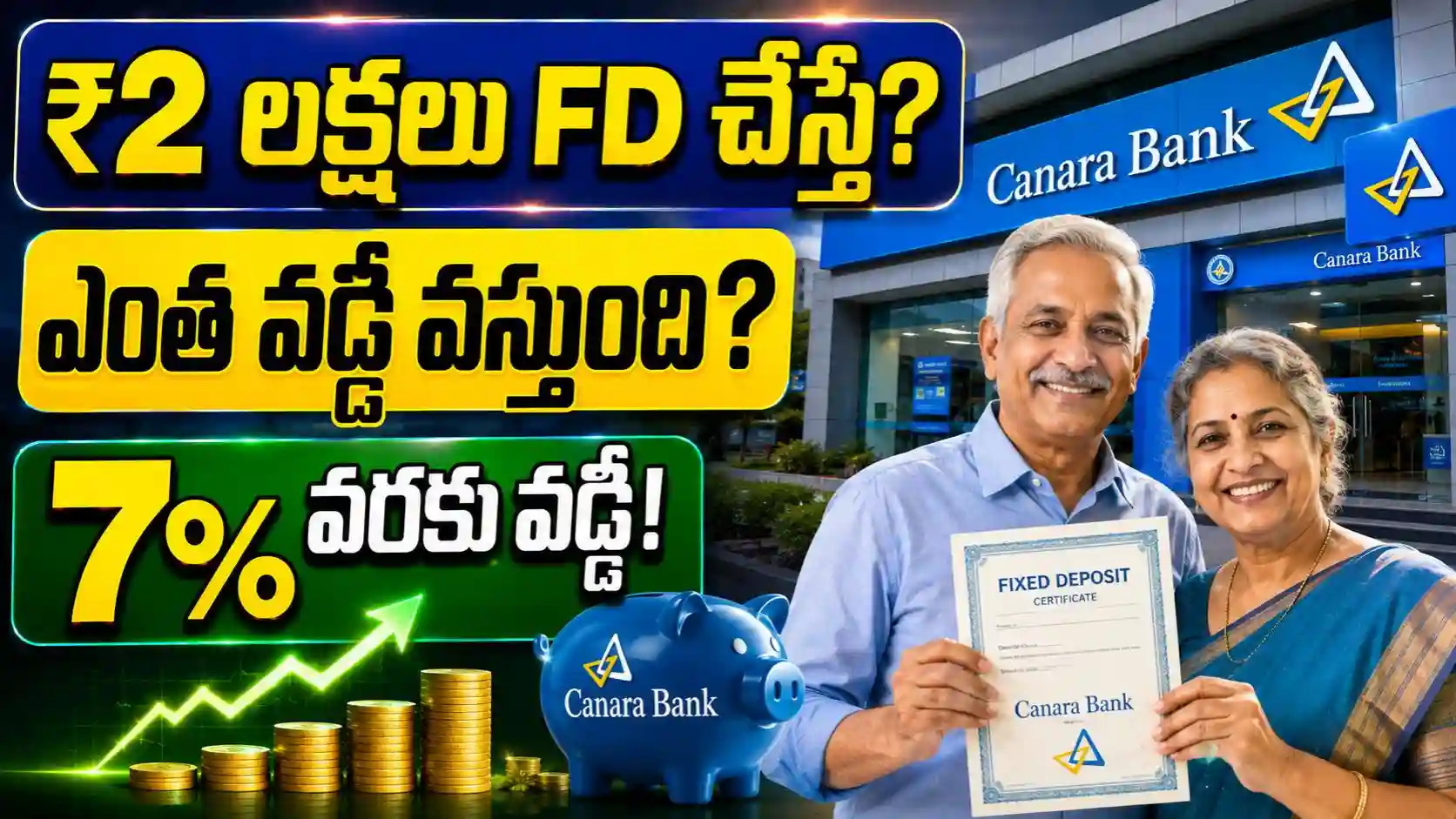 Canara Bank FD: కెనరా బ్యాంక్‌లో ₹2 లక్షలు FD చేస్తే ఎంత వడ్డీ వస్తుంది?