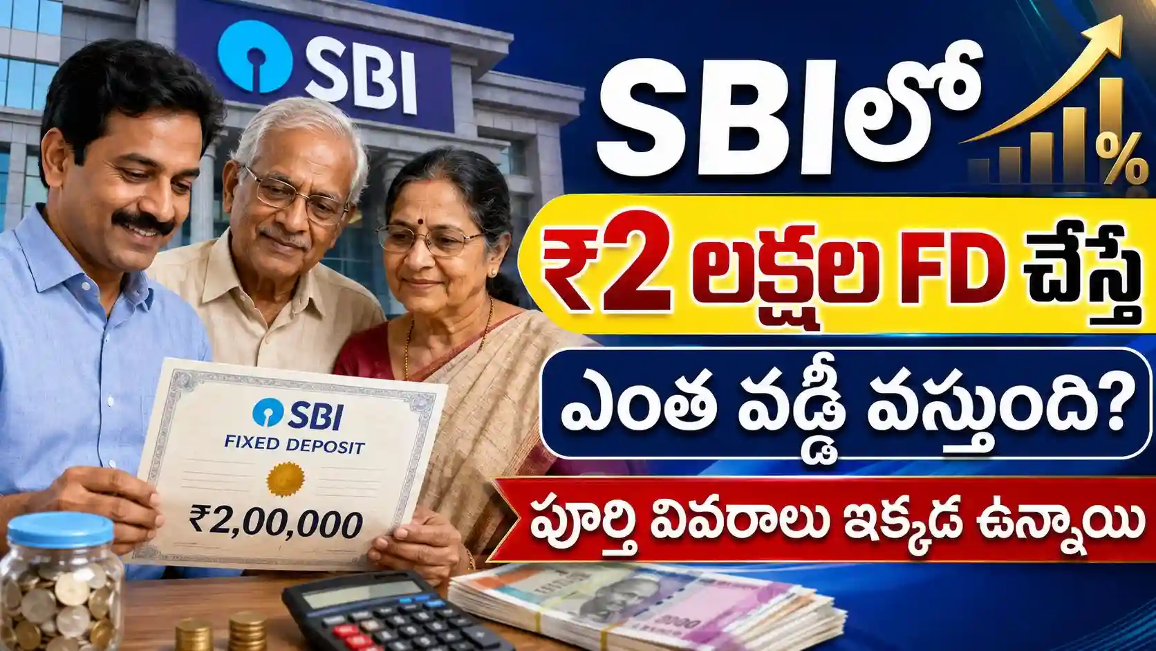 SBI Fixed Deposit : మీరు ఎస్‌బీఐలో  రూ.2 లక్షలు డిపాజిట్ చేస్తే ఎంత వడ్డీ వస్తుంది?